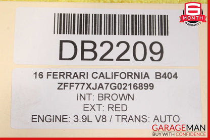 15-18 Ferrari California T Rear Driveshaft Drive Shaft Propeller OEM