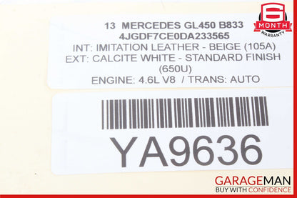 12-19 Mercedes X166 GL450 GLS550 Front Right Wheel Spindle Knuckle Hub Bearing