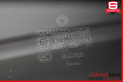 03-12 Mercedes R230 SL550 SL500 Front Left Driver Side Door Window Glass OEM