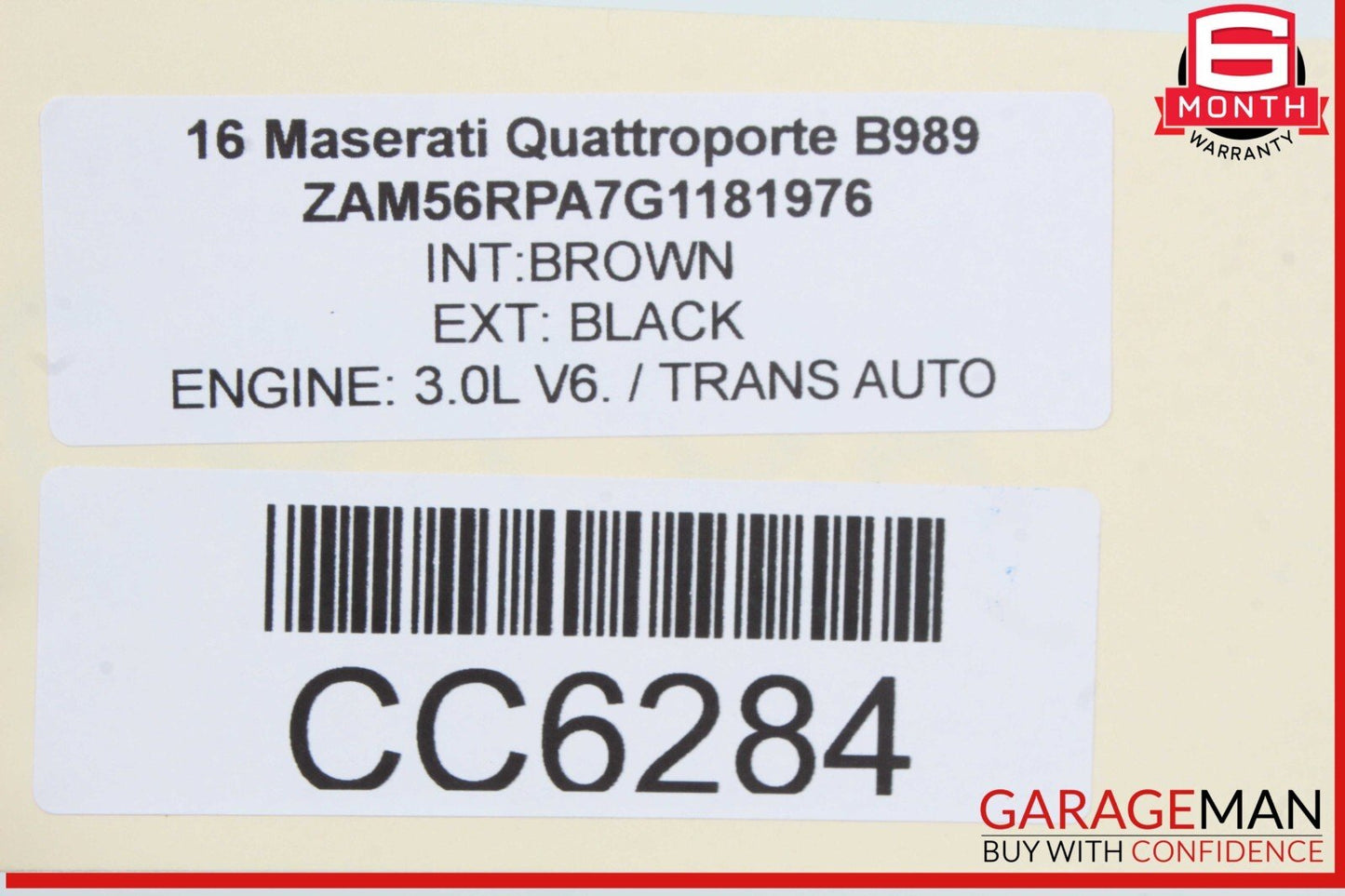 14-24 Maserati Quattroporte SQ4 M156 Trunk Lid Panel Assembly 673004771 OEM