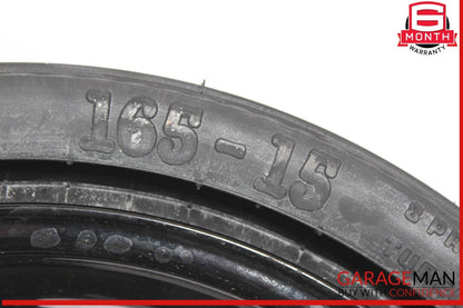 97-04 Mercedes R170 SLK320 SLK230 Donut Spare Tire Wheel Rim 165 4.5x15" OEM