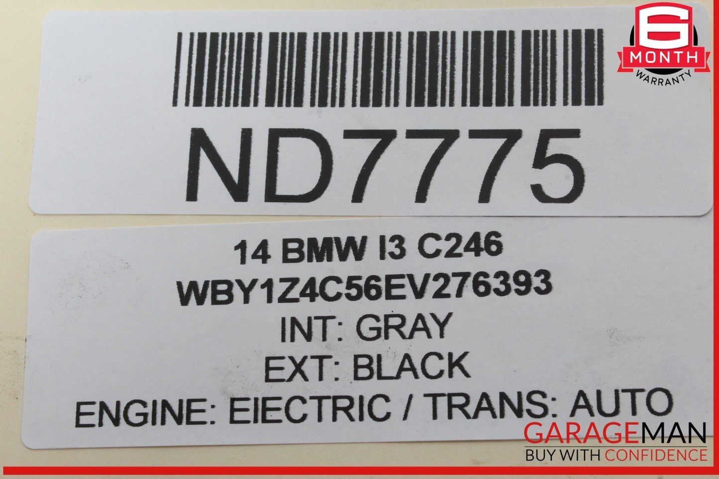 14-21 BMW i3 I01 Hybrid Rear Left Side Bumper Reinforcement Bar Bracket OEM