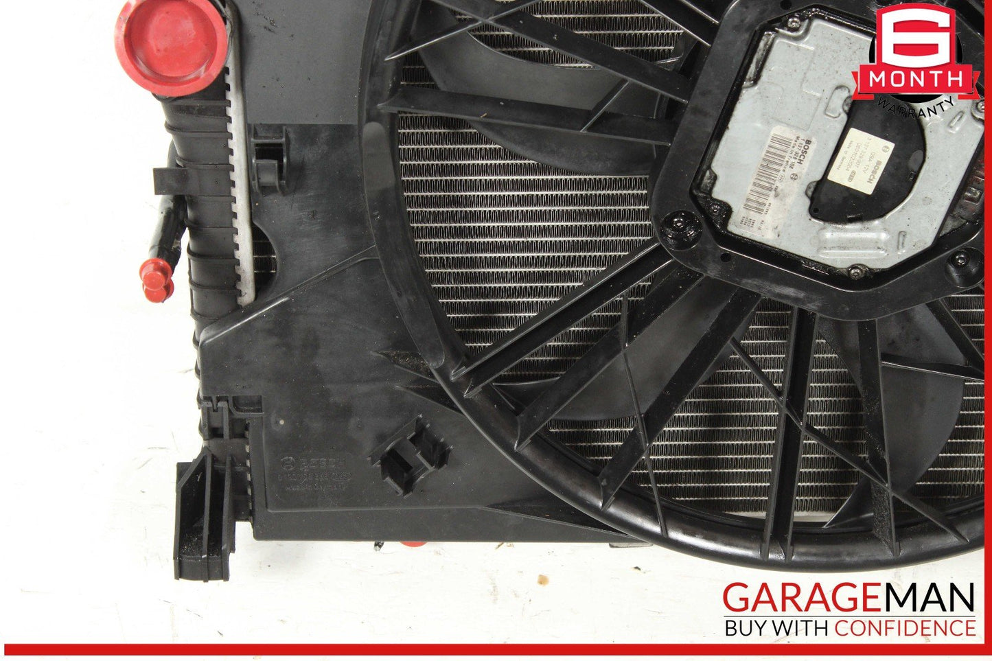 06-09 Mercedes W219 CLS500 Engine Cooling Radiator AC A/C Condenser Fan Assy