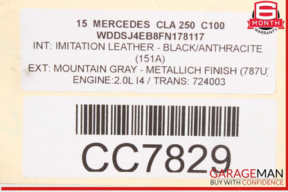 14-19 Mercedes W117 CLA250 FWD 2.0L Automatic Transmission Assembly OEM 121k