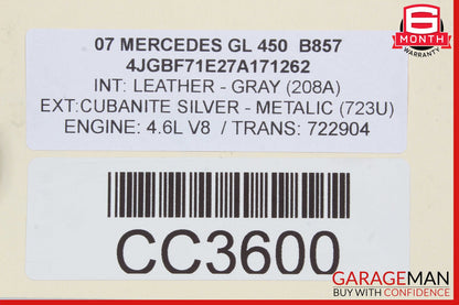 06-11 Mercedes W219 CLS550 Front Bumper Reinforcement Radiator Support OEM