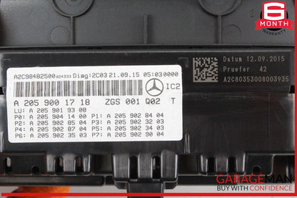 15-18 Mercedes W205 C300 Speedometer Odometer Instrument Cluster Gauge OEM