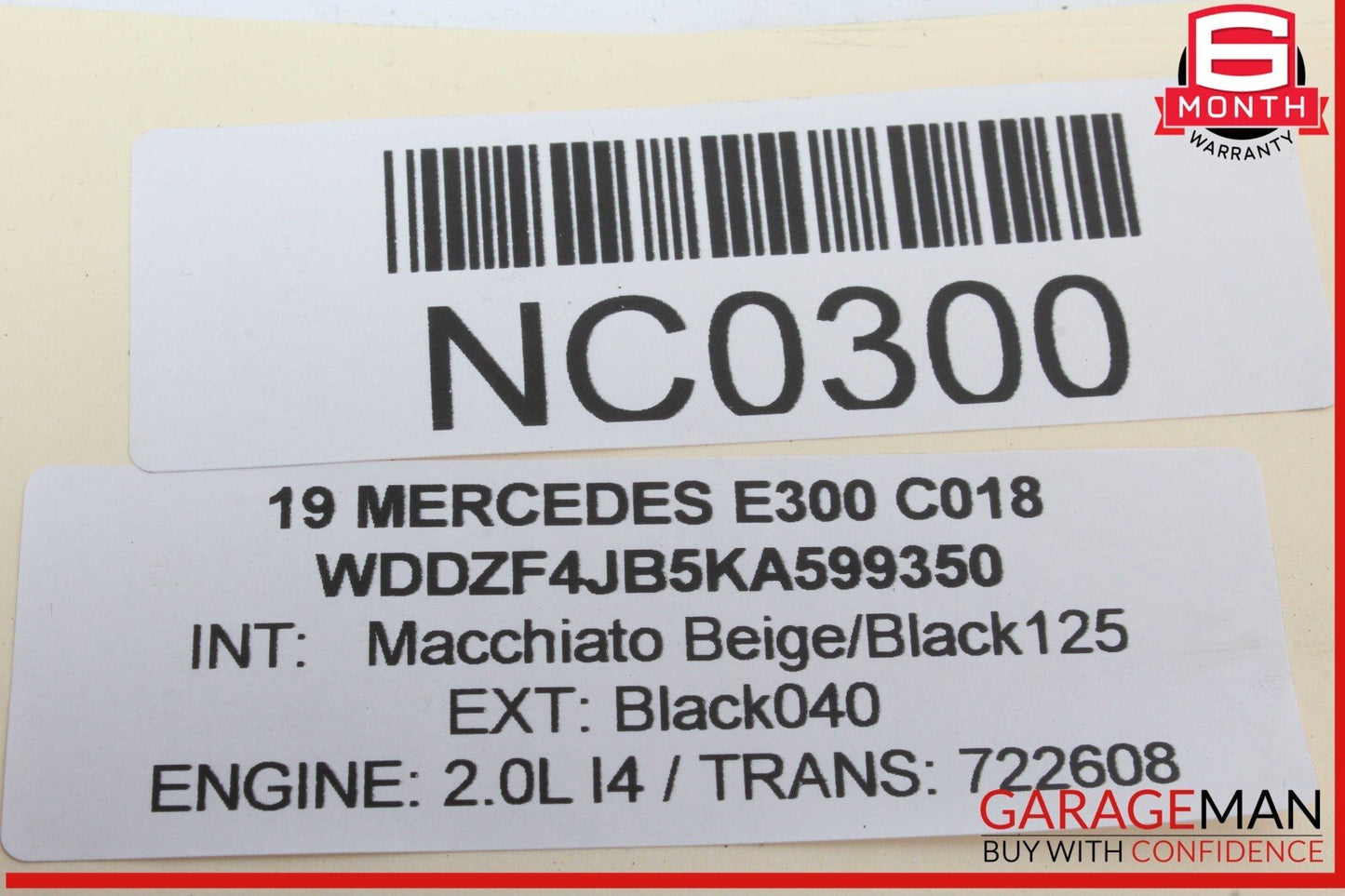 17-19 Mercedes W213 E300 Front Left Driver Side Window Regulator Motor Assembly