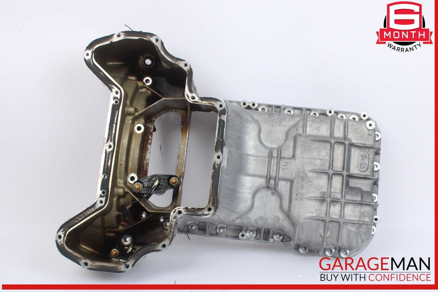 05-11 Mercedes W211 E350 Engine Upper Oil Sump Baffle Pan 2720142102 OEM