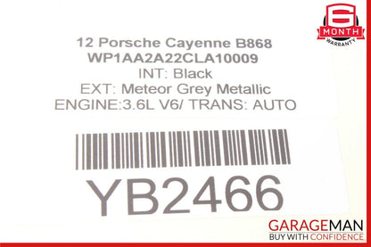 11-18 Porsche Cayenne 958 Hybrid S Trunk Lid Lock Latch Trim Cover OEM