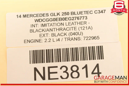 08-15 Mercedes X204 GLK250 Bluetec Panoramic Sunroof Motor Unit 2049005310 OEM