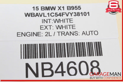 12-15 BMW X1 Front Left Driver Side Adjusting Control Switch Panel OEM