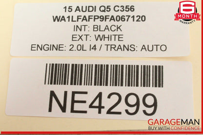 09-18 Audi Q5 Rear Left Driver Side Suspension Lower Control Arm 8R0505311F OEM