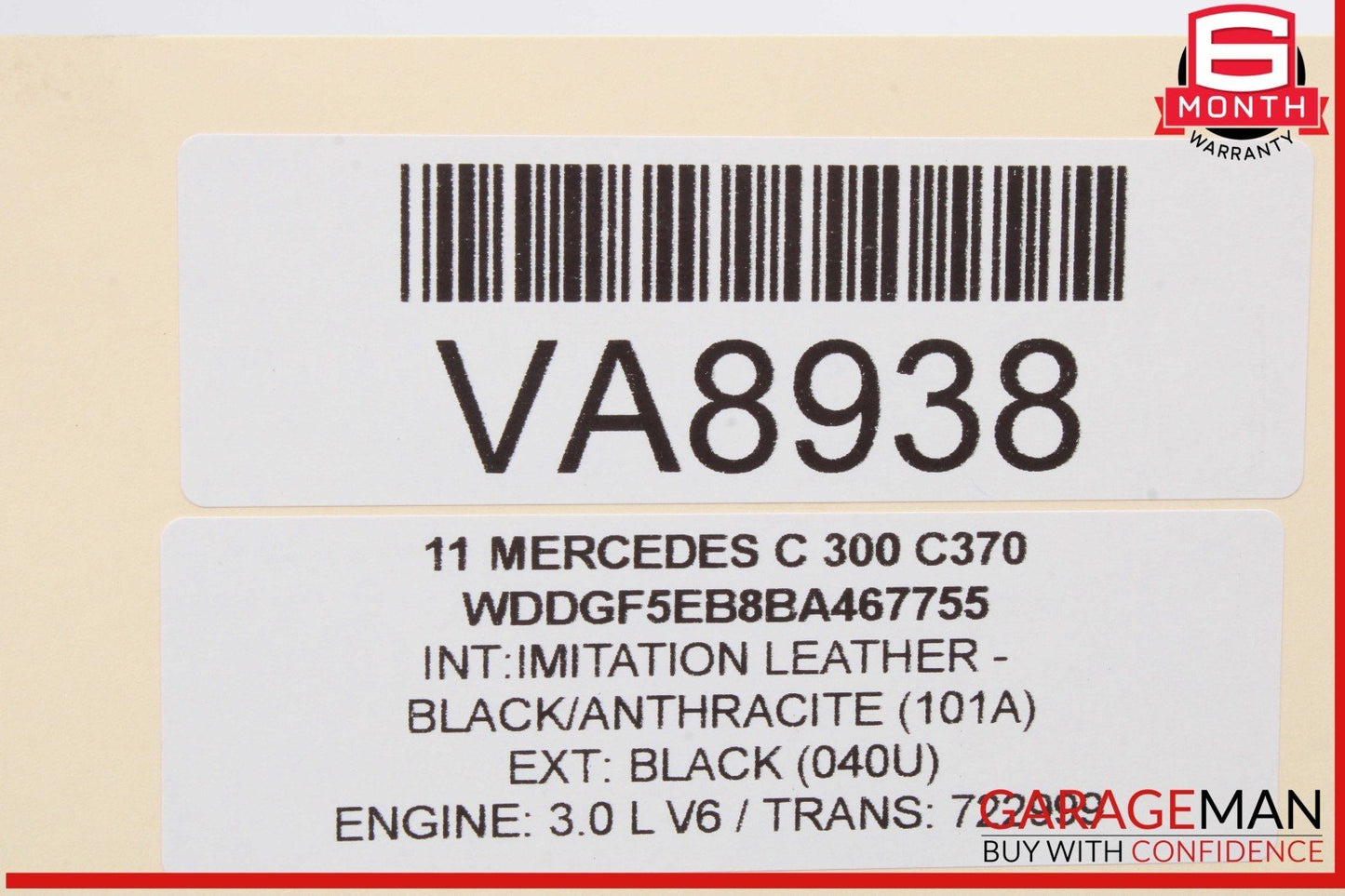 08-14 Mercedes W204 C300 C350 Front Right Side Curved Wishbone Control Arm OEM