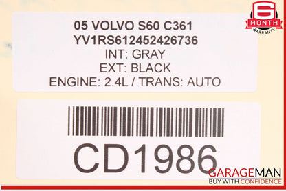 01â09 Volvo S60 Front Radiator Core Support Panel Bracket OEM
