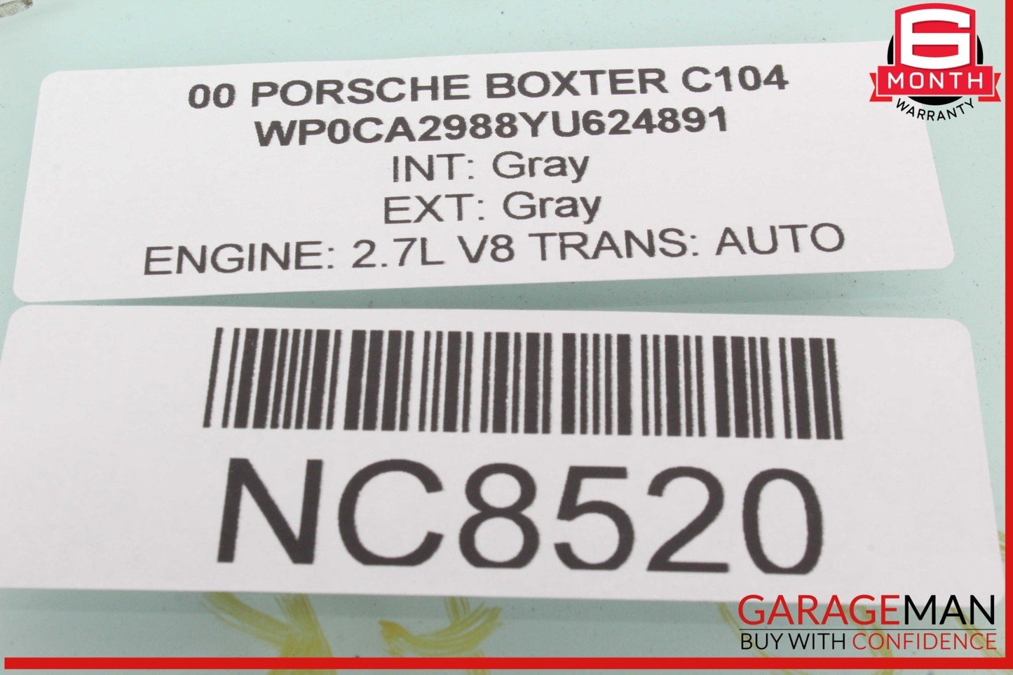 97-04 Porsche Boxster 986 Front Right Passenger Side Door Window Auto Glass OEM
