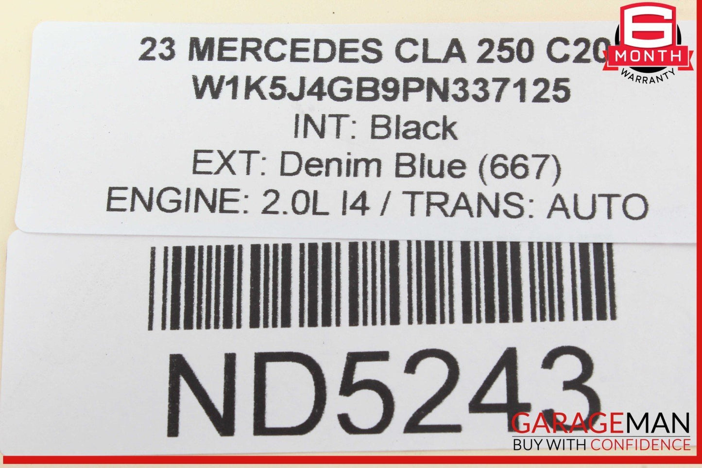 20-23 Mercedes W118 CLA250 Rear Left Driver Side Trailing Control Arm w/ Bracket