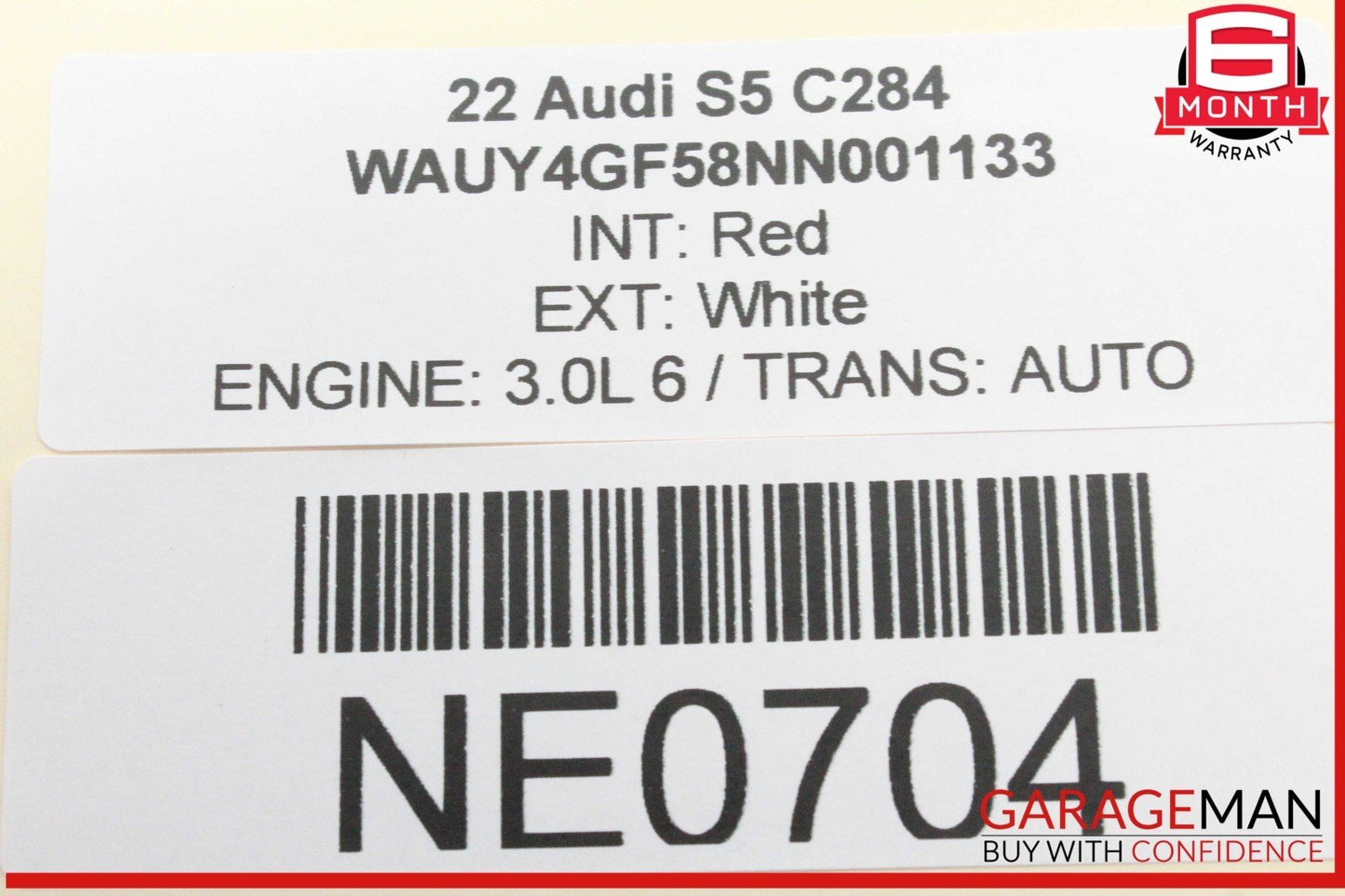 18-24 Audi S5 A5 Trunk License Plate Handle Assembly 8W7827574B OEM