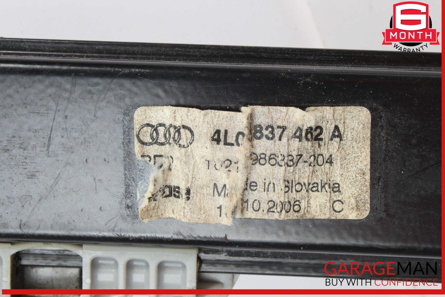 07-15 Audi Q7 Front Right Passenger Side Window Regulator 4L0837462A OEM