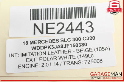 13-20 Mercedes R172 SLC300 SLK350 SLK300 AC A/C Heater Climate Control OEM