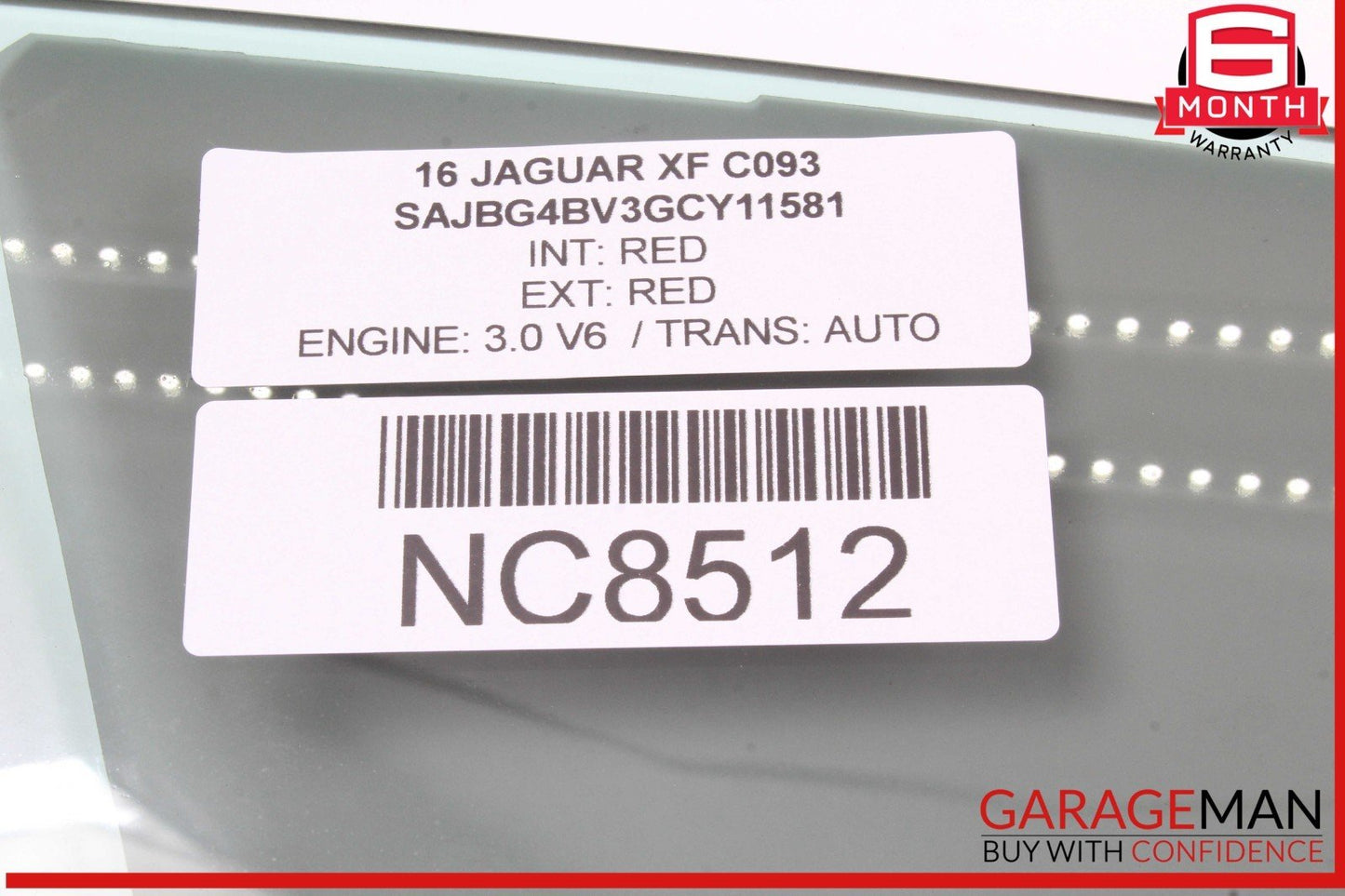 16-22 Jaguar XF Front Right Passenger Side Door Window Auto Glass OEM