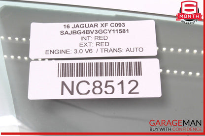 16-22 Jaguar XF Front Right Passenger Side Door Window Auto Glass OEM
