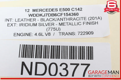 10-13 Mercedes W207 E550 E350 Dashboard Glove Box Compartment OEM