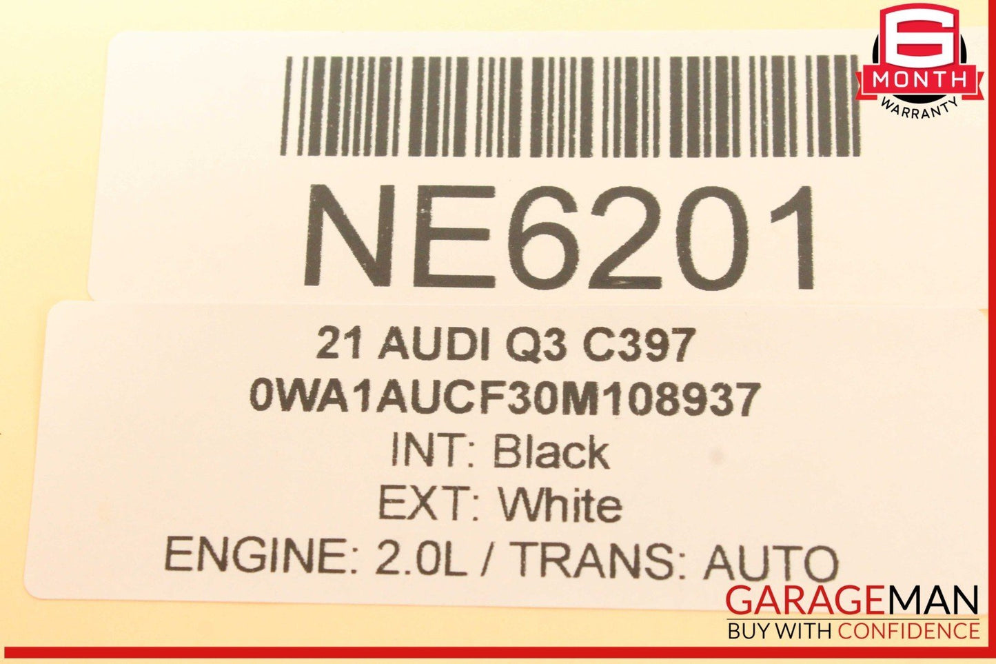 19-24 Audi Q3 A3 S3 Rear Left Driver Side Window Regulator Motor 5Q0959801 OEM