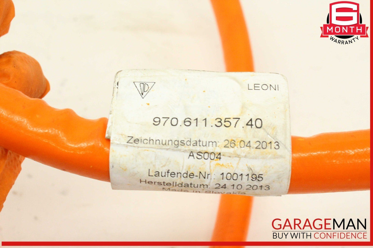 12-16 Porsche Panamera 970 E-Hybrid High Voltage Battery Cable Line OEM