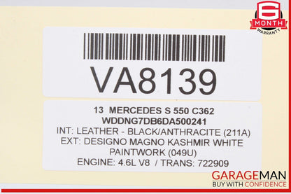 07-13 Mercedes W221 S550 S400 Front Right Passenger Side Exterior Door Handle