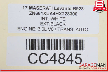 17-20 Maserati Levante M161 Rear Axle Driveshaft Drive Shaft 06700350480 OEM