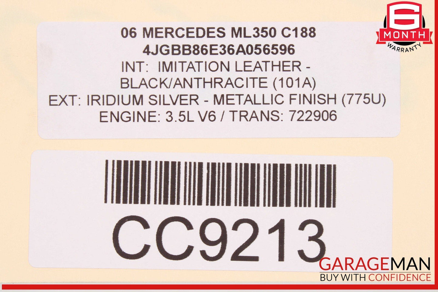 06-13 Mercedes X164 GL450 R350 ML550 Rear Differential Axle Carrier Assembly OEM
