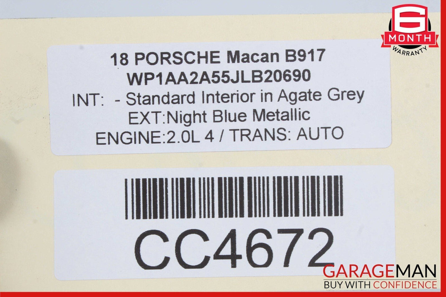 15-18 Porsche Macan 95B Gas Gasoline Fuel Tank Reservoir Assembly OEM