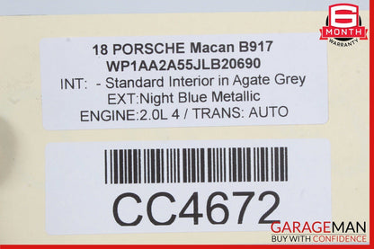 15-18 Porsche Macan 95B Gas Gasoline Fuel Tank Reservoir Assembly OEM