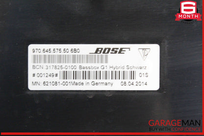 12-16 Porsche Panamera 970 E-Hybrid Trunk Subwoofer Speaker w/ Amplifier OEM