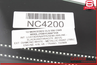 12-18 Mercedes W218 CLS550 Front Right Passenger Side Door Window Glass OEM
