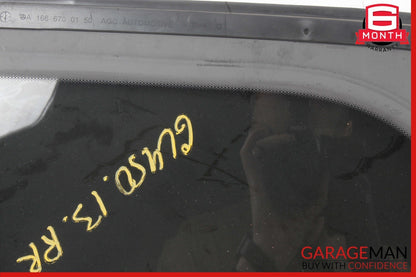 13-19 Mercedes X166 GL450 GLS550 Rear Right Side Quarter Window Glass Trim Assy