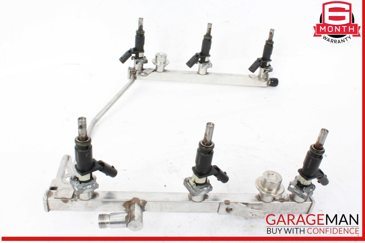 05-12 Mercedes W164 ML350 E350 SLK300 Fuel Injector Rail w/ Fuel Injectors OEM