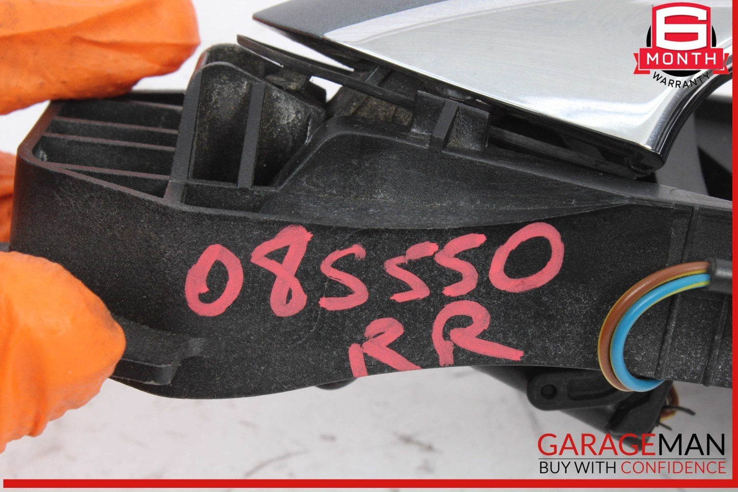 07-13 Mercedes W221 S550 Rear Right Passenger Side Exterior Door Handle Gray OEM
