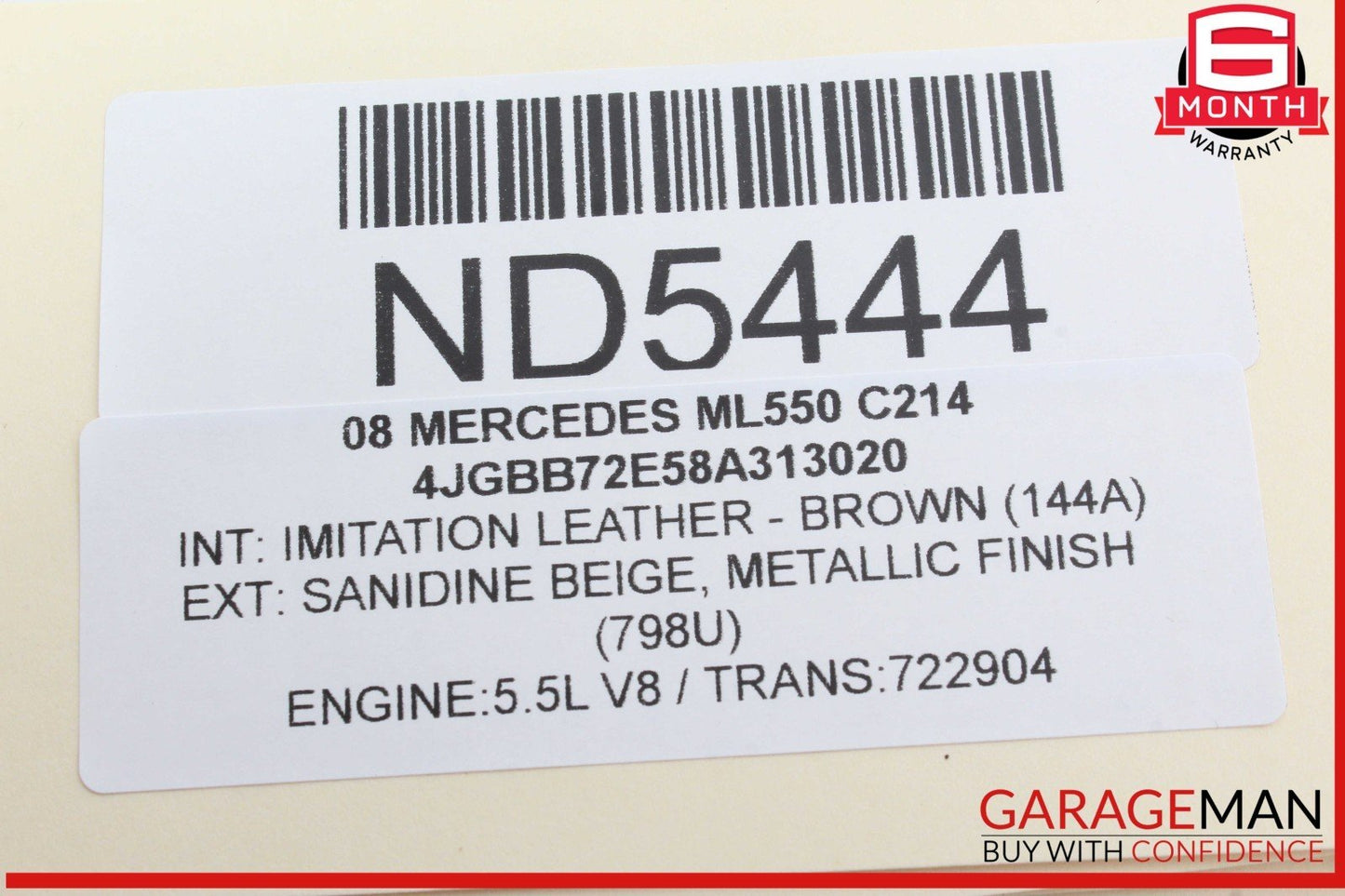 06-13 Mercedes W164 ML550 ML450 Rear A/C Heater Climate Control Switch OEM