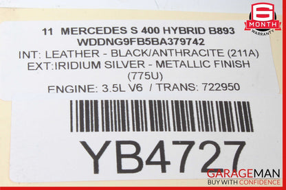 10-13 Mercedes W221 S400 Coolant Reservoir Overflow Expansion Tank OEM