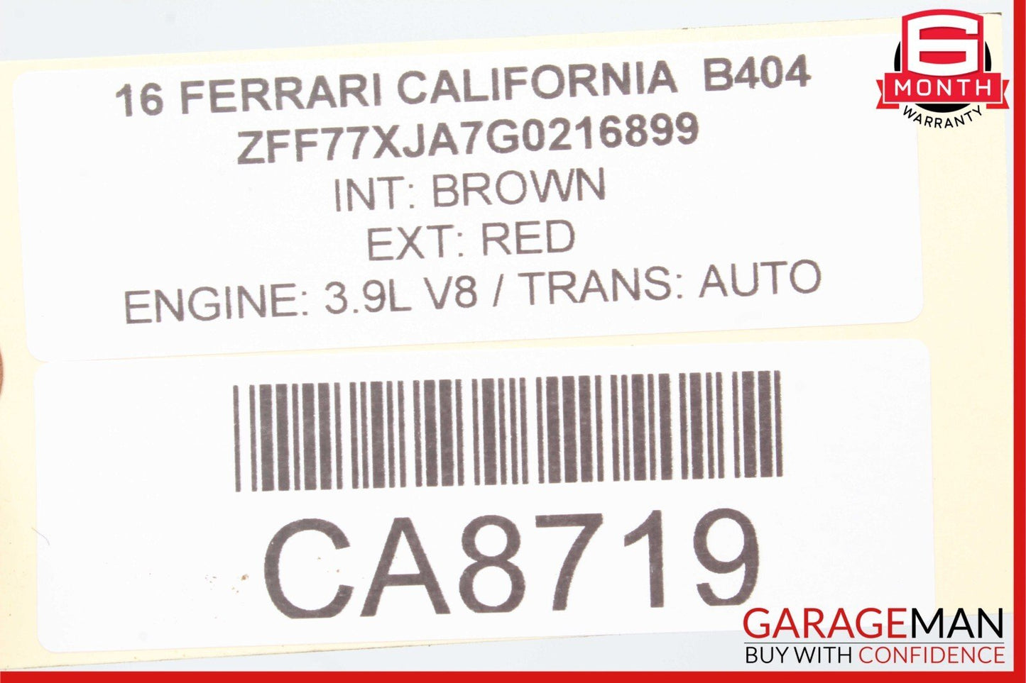 15-18 Ferrari California T Front Left Side Suspension Upper Control Arm OEM