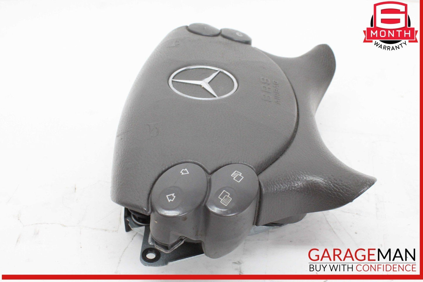 03-12 Mercedes W211 E350 E320 Front Left Steering Wheel Airbag Air Bag Black OEM