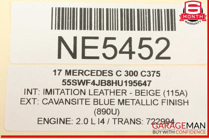 15-20 Mercedes W205 C300 Front Left Driver Side Spindle Knuckle Wheel Hub OEM