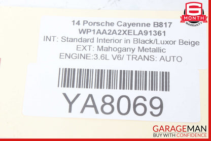 11-14 Porsche Cayenne 958 Hybrid S Left Driver Side Inner Tail Light Lamp OEM