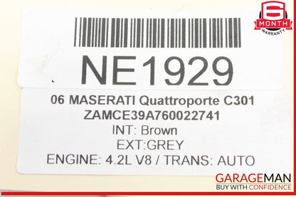 06-10 Maserati Quattroporte M139 Rear Left Side Spindle Knuckle Hub OEM