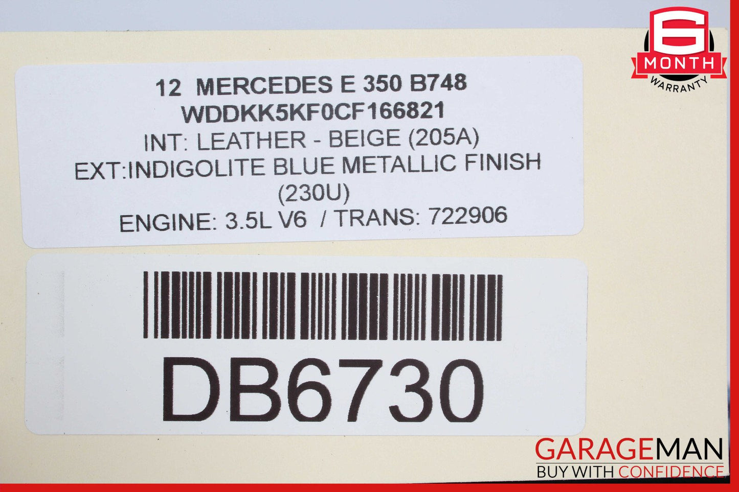 11-13 Mercedes W207 E350 Convertible Rear Softtop Soft Top Roof Deck Cover OEM