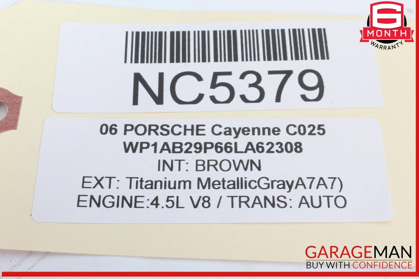 03-06 Porsche Cayenne 955 Rear Luggage Cargo Partition Cover Net Roll 7L5861691