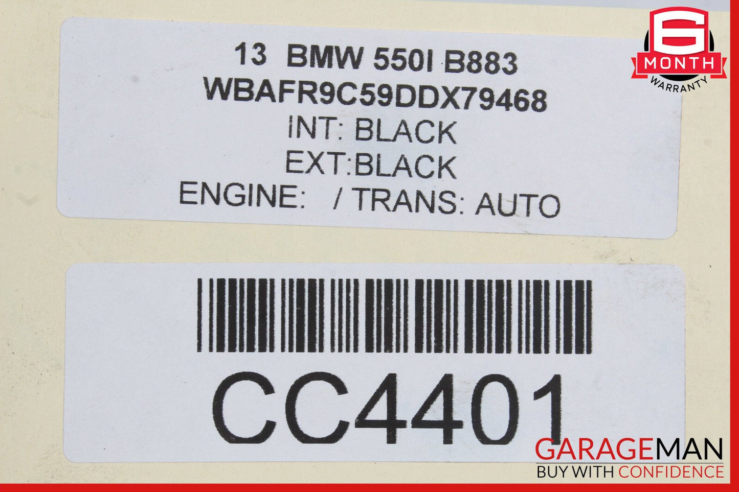 10-19 BMW F10 550i Rear Sub Frame Subframe Engine Crossmember OEM