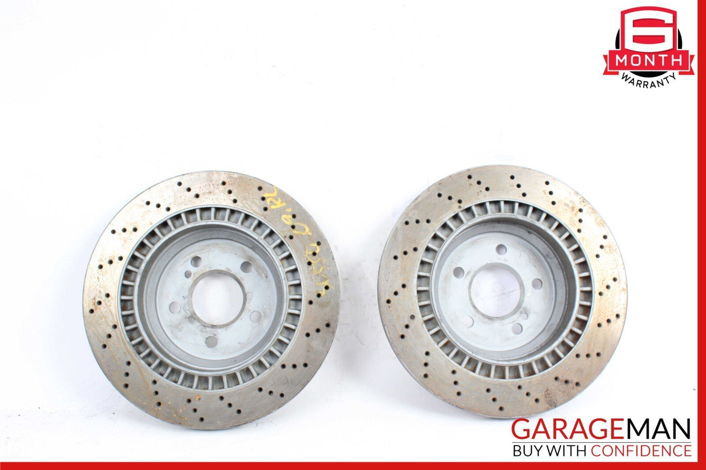 07-12 Mercedes R230 SL550 Rear Right & Left Side Brake Rotors Disc Set of 2 Pc