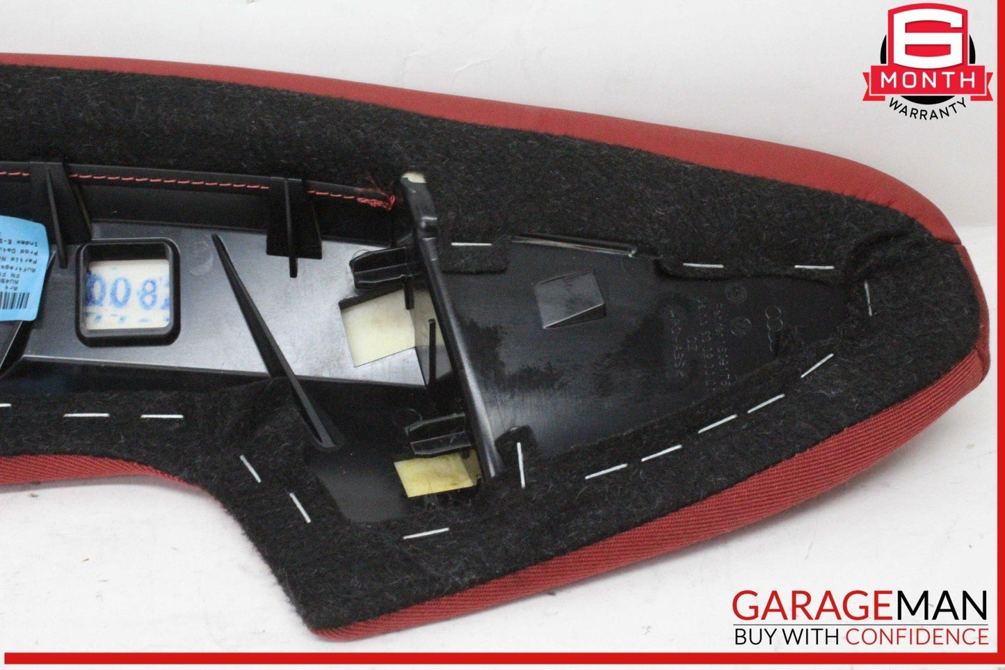 18-24 Audi S5 A5 Rear Left and Rear Right Side Seat Bolster Trim Panel Red OEM